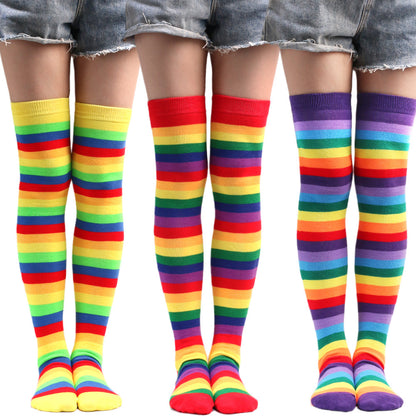 Rainbow stockings and gloves set