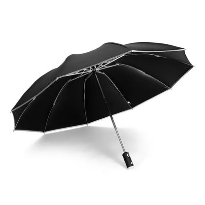 Three-fold automatic LED umbrella