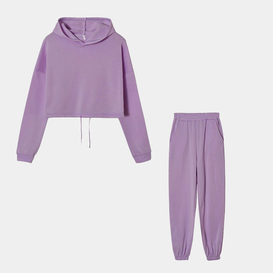 Long-sleeved sports and leisure two-piece set