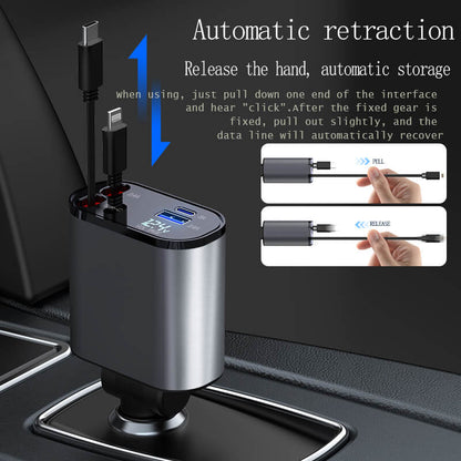 Retractable car charger