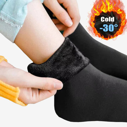 Autumn and winter fleece socks for women