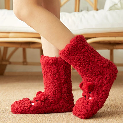 Winter Women Cute Bear Socks