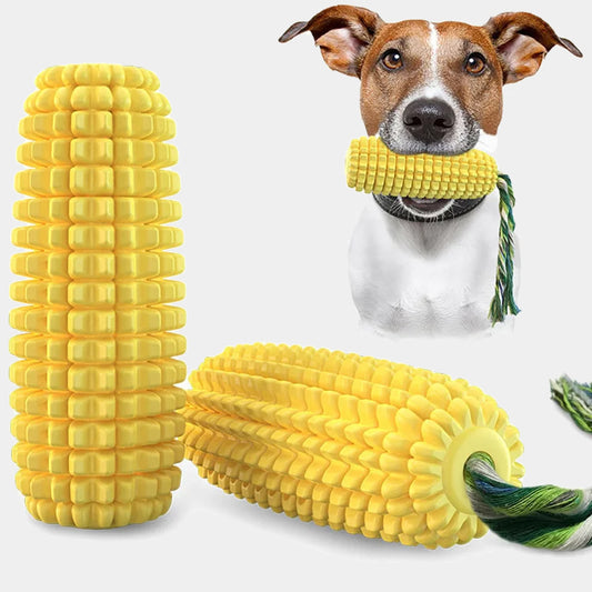Vocal corn dog teething stick toy