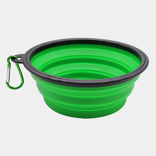 Portable pet silicone folding bowl