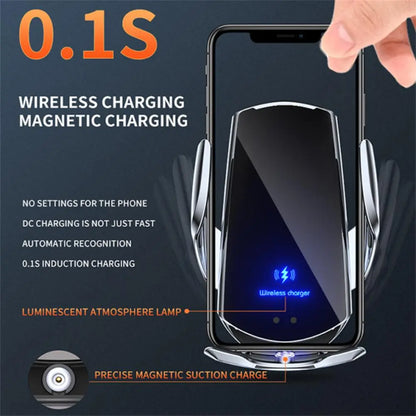 Car wireless charging mobile phone stand