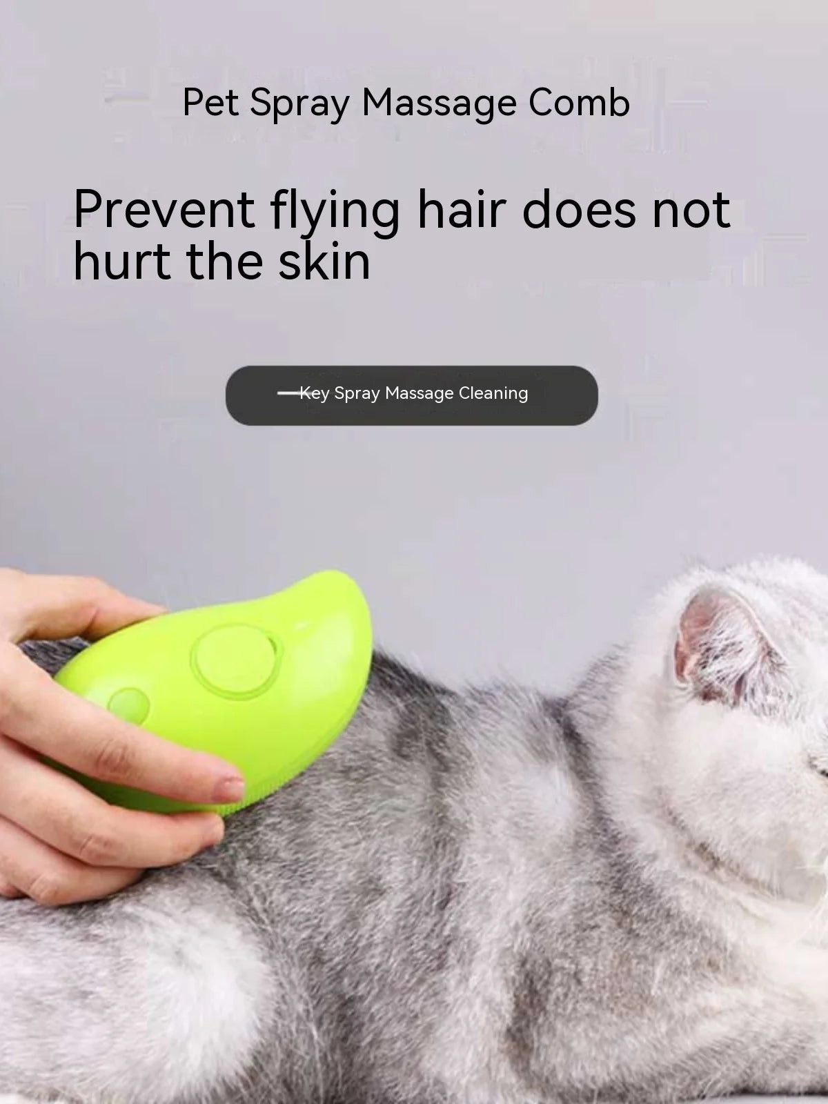 Pet spray massage brush