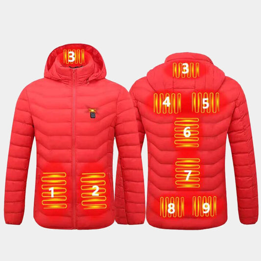 Smart heating padded jacket